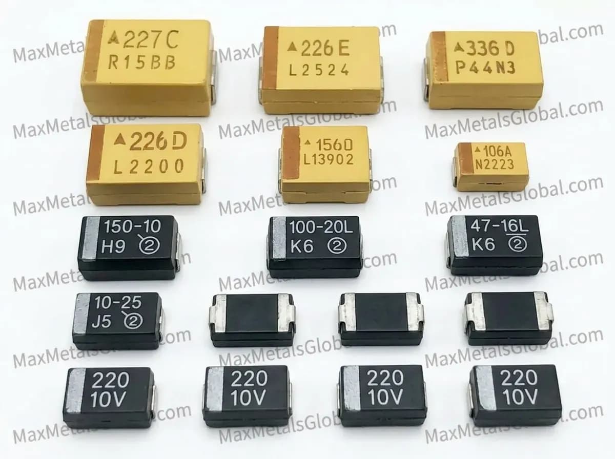 SMD Yellow/Black Capacitors