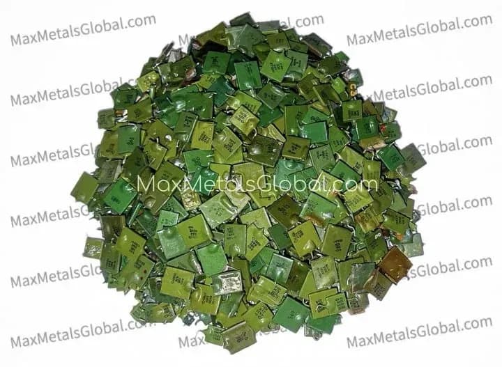 Ceramic capacitors (green)